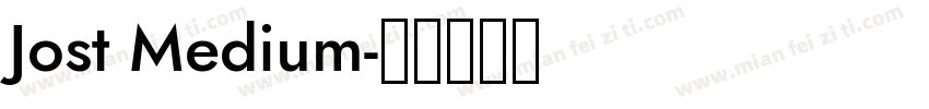 Jost Medium字体转换